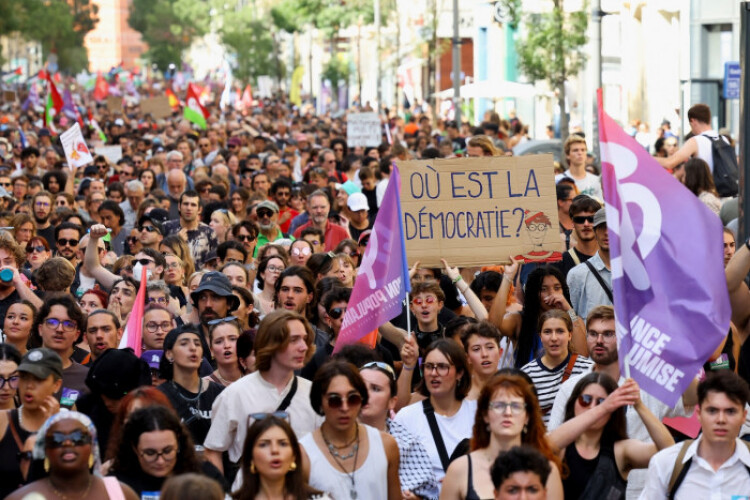 Thousands protest in France against new PM