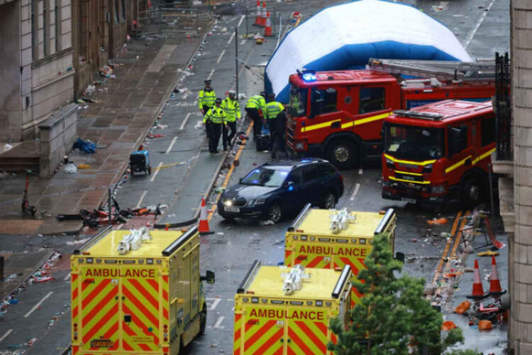 Dozens injured when driver ploughs into parade crowd in Liverpool