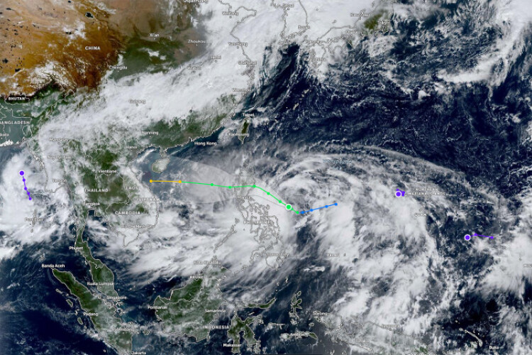 Tropical Storm Trami tracks toward Philippines