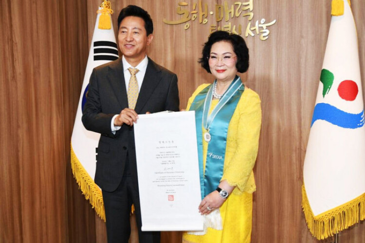 Seoul honours Khunying Patama with prestigious citizenship award